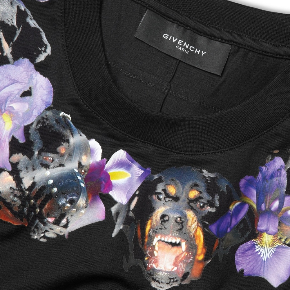 GIVENCHY Rottweiler Floral Print